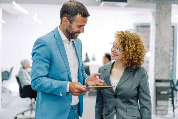 istock Business people in the office. 1422565523