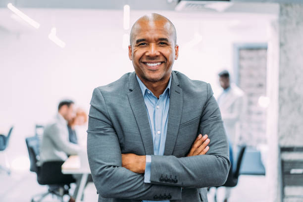 istock Successful businessman in the office. 1422565531