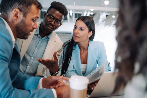 istock Business persons on meeting in the office. 1422565548