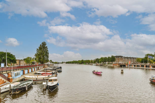 istock View to the river flowing through the city 1422565757