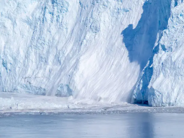 Photo of The rapidly calving Eqi Glacier (Eqip Sermia) outlet, north of the disko Bay in Western Greenland