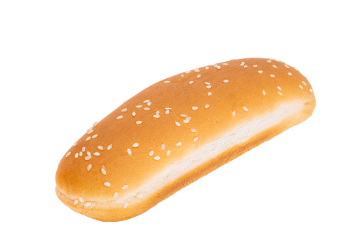 hot dog bun isolated on white background
