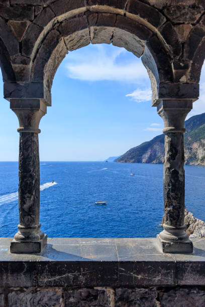 istock Porto Venere sea from arch window 1422576452
