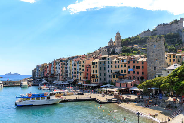 istock Porto Venere Italian townscape skyline panoramic view 1422576455