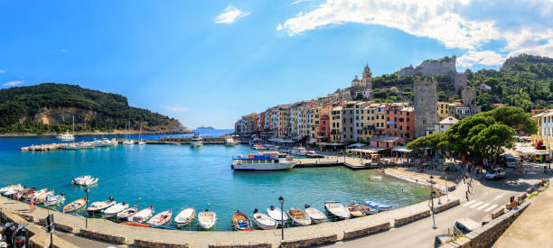 istock Porto Venere Italian townscape skyline panoramic view 1422576479