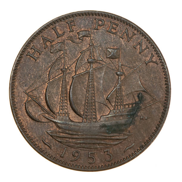 istock Great Britian Half Penny Dated 1953 1422578509