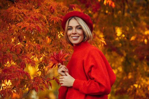 Bright colors of autumn Bright colors of autumn Sweaters stock pictures, royalty-free photos & images