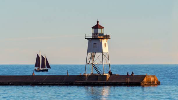 viking ship grand marais lighthouse