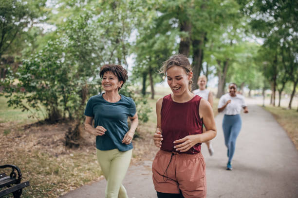 istock Friends jogging in park 1422607660