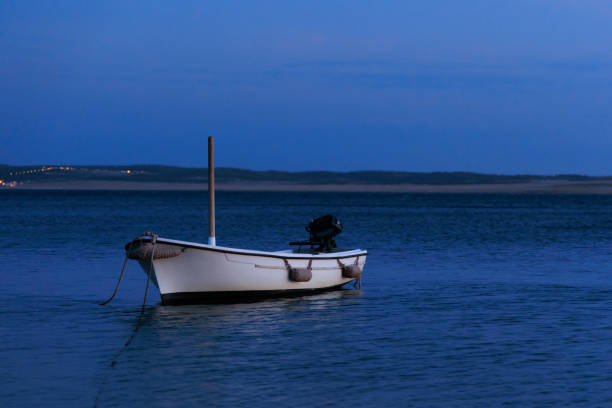 Fine art print of boat in Croatian calm sea
