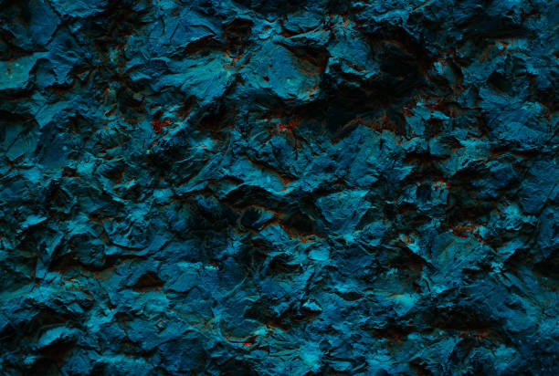 istock Glowing texture for designers. Galaxy Wall abstraction. Paint spots. Rock surface with cracks. Abstract texture. Dark Background. Rock texture. Stone Background. 1422611626