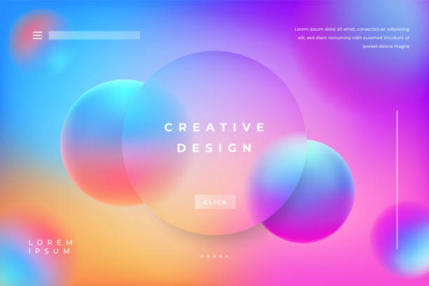 Morph Background Gradient Colorful with Circle Shape Glass Effect Frame Title Text. Poster, Banner, Presentation, Wallpaper Mobile and Desktop. Morph Background Gradient Colorful with Circle Shape Glass Effect Frame Title Text. Poster, Banner, Presentation, Wallpaper Mobile and Desktop. creative graph backgrounds stock illustrations