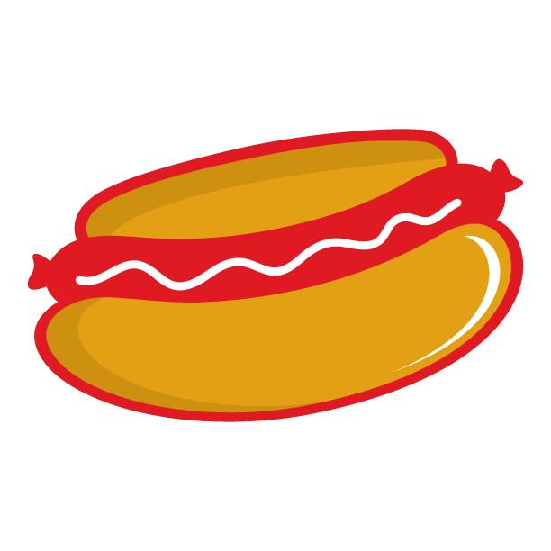 illustrations, cliparts, dessins animés et icônes de illustration de l’icône vectorielle du logo hotdog - hotdogging