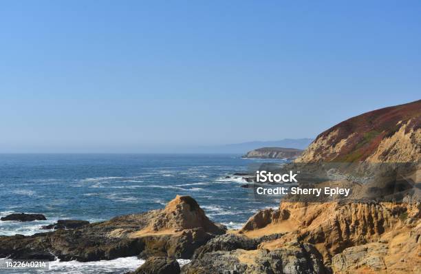 California Large Format Panorama Of The Beautifully Colorful Coastline Near Bodega Bay Stock Photo - Download Image Now