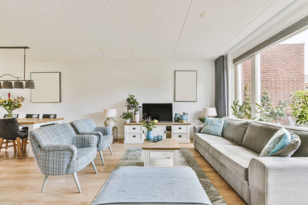 istock Modern living room in a single design 1422644419