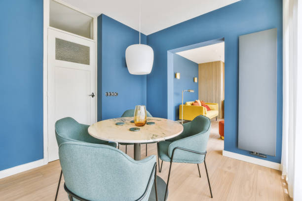 istock A spacious dining area next to the access to the living room 1422646524