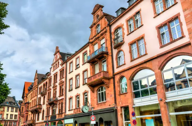 Traditional architecture of Aschaffenburg in Bavaria, Germany