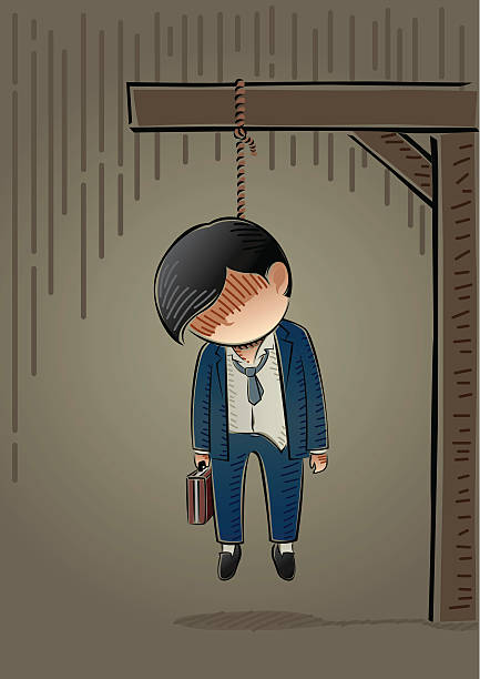 Hangman vector art illustration