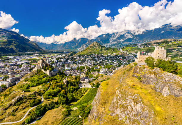 istock Valere Basilica and Tourbillon Castle in Sion, Switzerland 1422659159