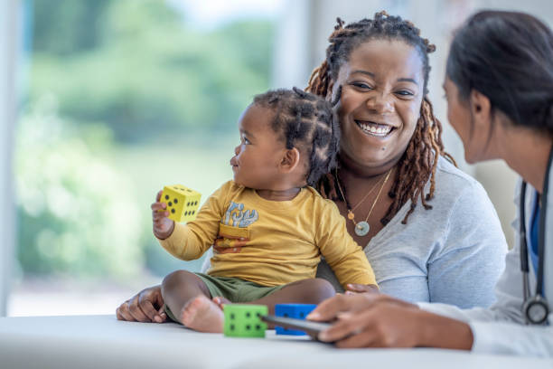 istock Mother with her Son at the Doctors 1422659647