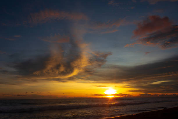 istock Beautiful beach view at sunset. 1422668110