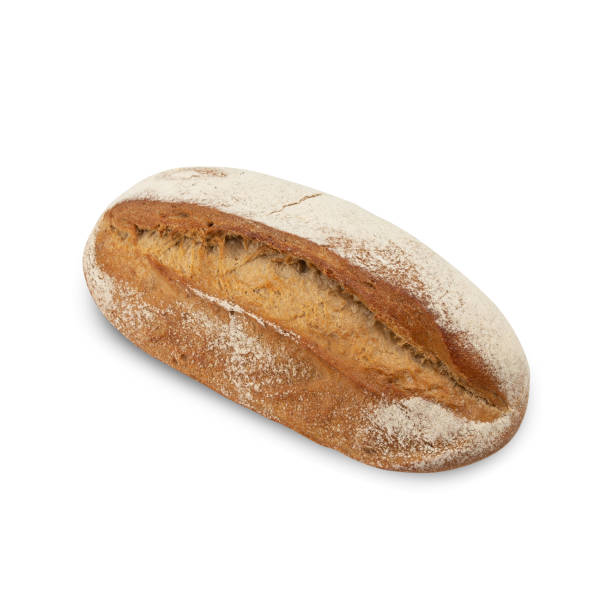 Sour dough Bread isolated on white background with clipping path