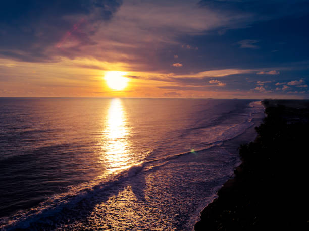 istock Beautiful sunset in tropical beach 1422671913