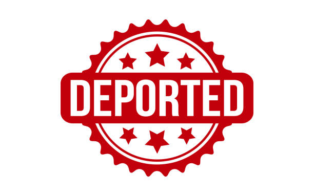Deported Rubber Stamp Seal Vector Deported Rubber Stamp Seal Vector deportation stock illustrations