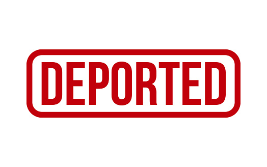 Depoorted Deported Rubber Stamp Seal Vector Stock Illustration - Download Image ...