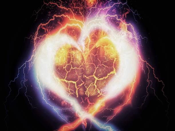istock 3D illustration of burning heart flame 1422686137