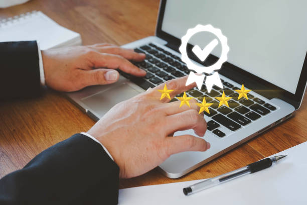 istock The company's product quality certificate is compliant, ISO certification and standardization concept, Standard quality control certification assurance guarantee, Concept. Guarantee, Standards. 1422692248
