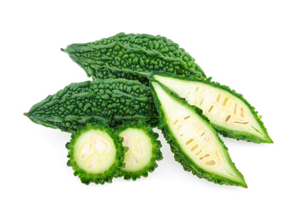 istock bitter gourd isolated on white background 1422697052