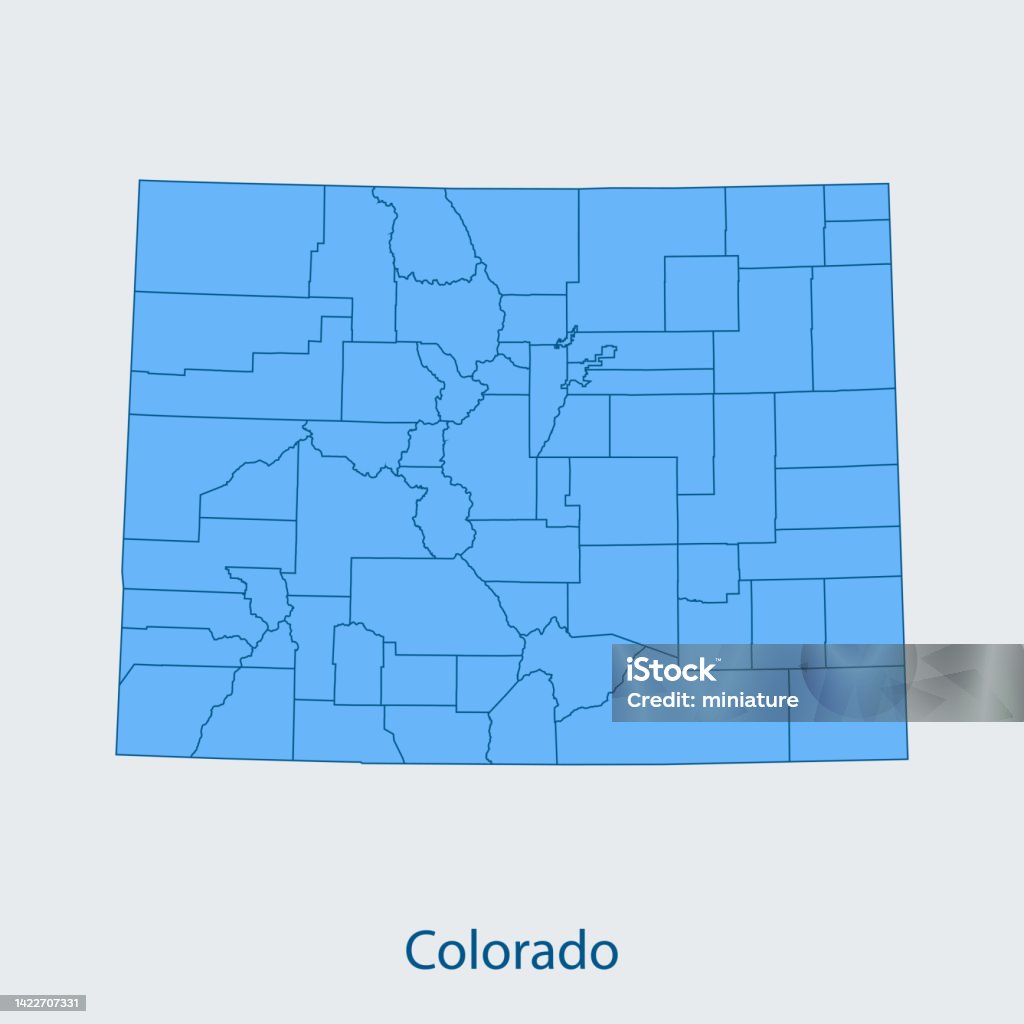 Colorabo Map Colorado Map Stock Illustration - Download Image Now - Abstract ...