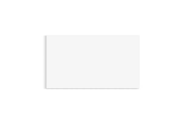 istock Blank Business Card Mockup on White Background with Clipping Path 1422717190