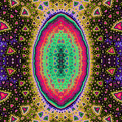 Colourful Fractal Zoom Psychedelic Fractal Art, full frame