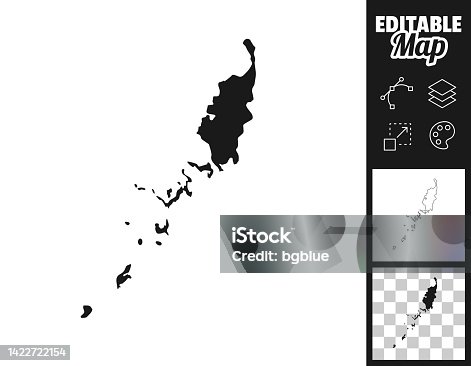 istock Palau maps for design. Easily editable 1422722154