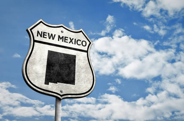 U.S. Route 66 in New Mexico stock photo