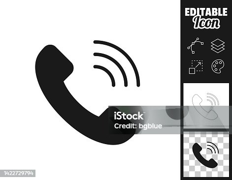 istock Phone call. Icon for design. Easily editable 1422729794