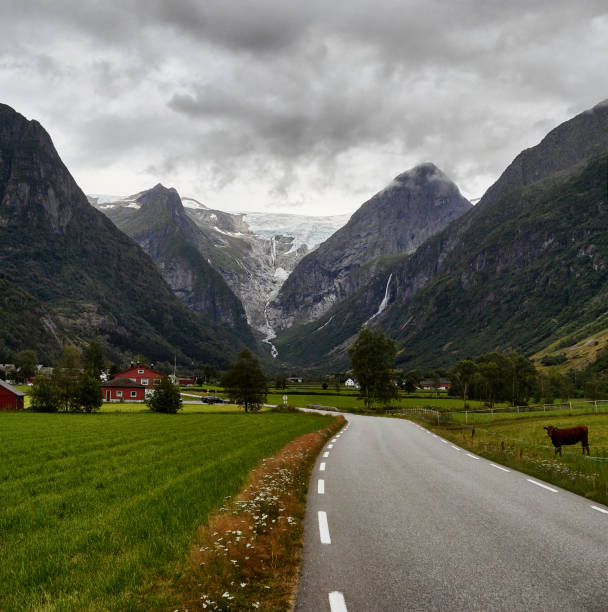 Briksdalsbreen is an arm of the great Jostedalsbreen Glacier, and located inside the Jostedalsbreen National Park.