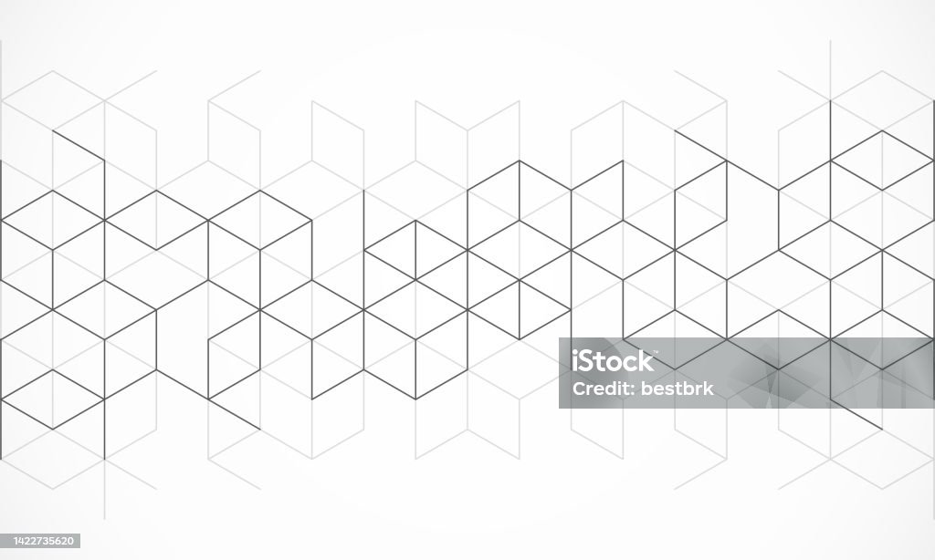 The graphic design element and abstract geometric background with isometric vector blocks - Royalty-free Print vectorkunst The graphic design element and abstract geometric background with isometric vector blocks - Royalty-free Print vectorkunst