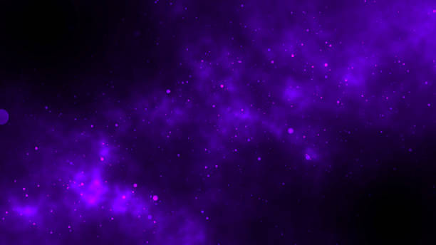 istock Purple Shiny Space Fire Particle powder Looping flow Animation for Abstract art fantasy Motion silver Background 1422735785