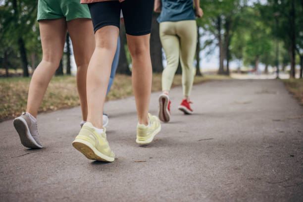 istock Women jogging in park 1422737798