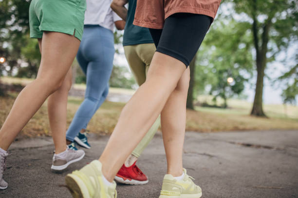istock Women jogging in park 1422737829
