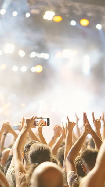 Audience in a rock concert