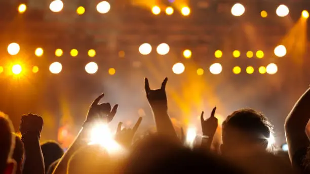 Photo of Audience in a rock concert