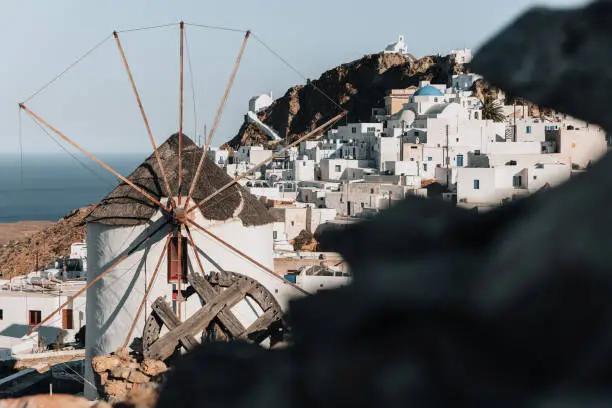 Scenic view of the capital of Serifos, Greece