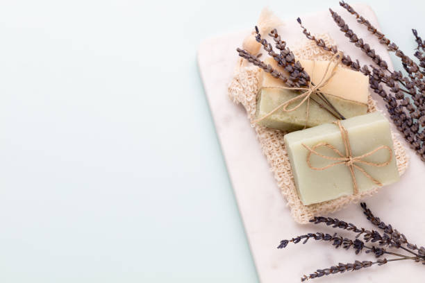 istock Handmade natural soap with herbal. 1422744640