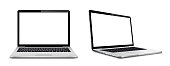 istock Laptop computer with white screen 1422751770
