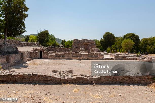 Ruins Of The Sanctuary Of Apollon Smintheus Known Also As Smytntheion In The Town Of Ayvacik Canakkale Turkey Stock Photo - Download Image Now