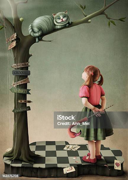 Illustration To The Fairy Tale Alice In Wonderland Stock Illustration - Download Image Now